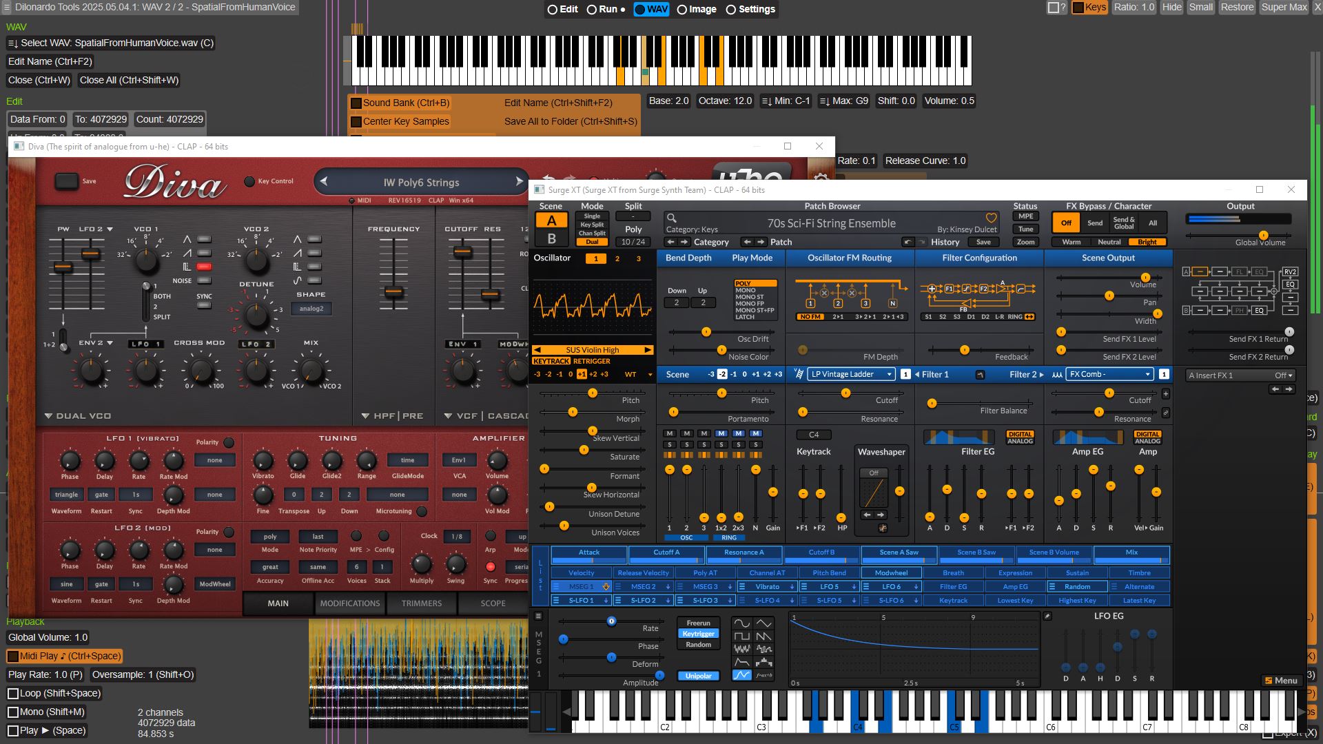 CLAP<br>instruments support