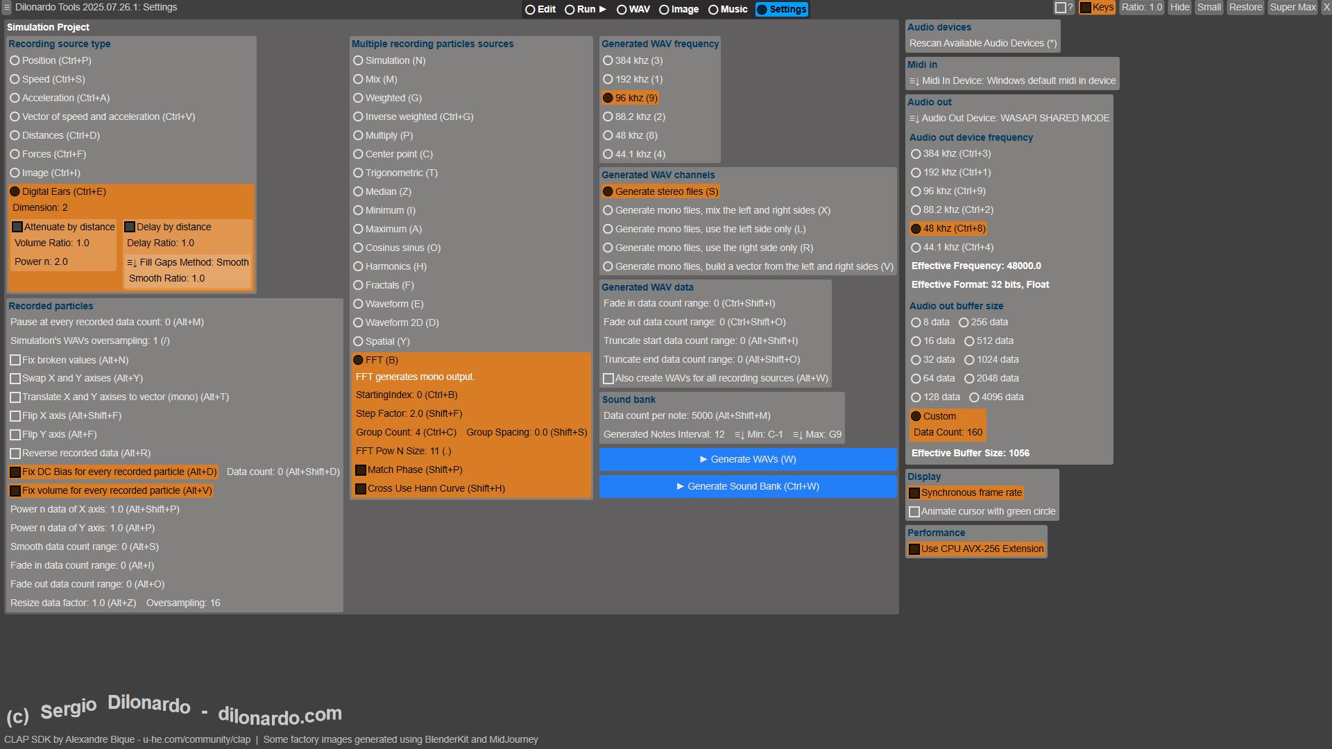 Latest Settings