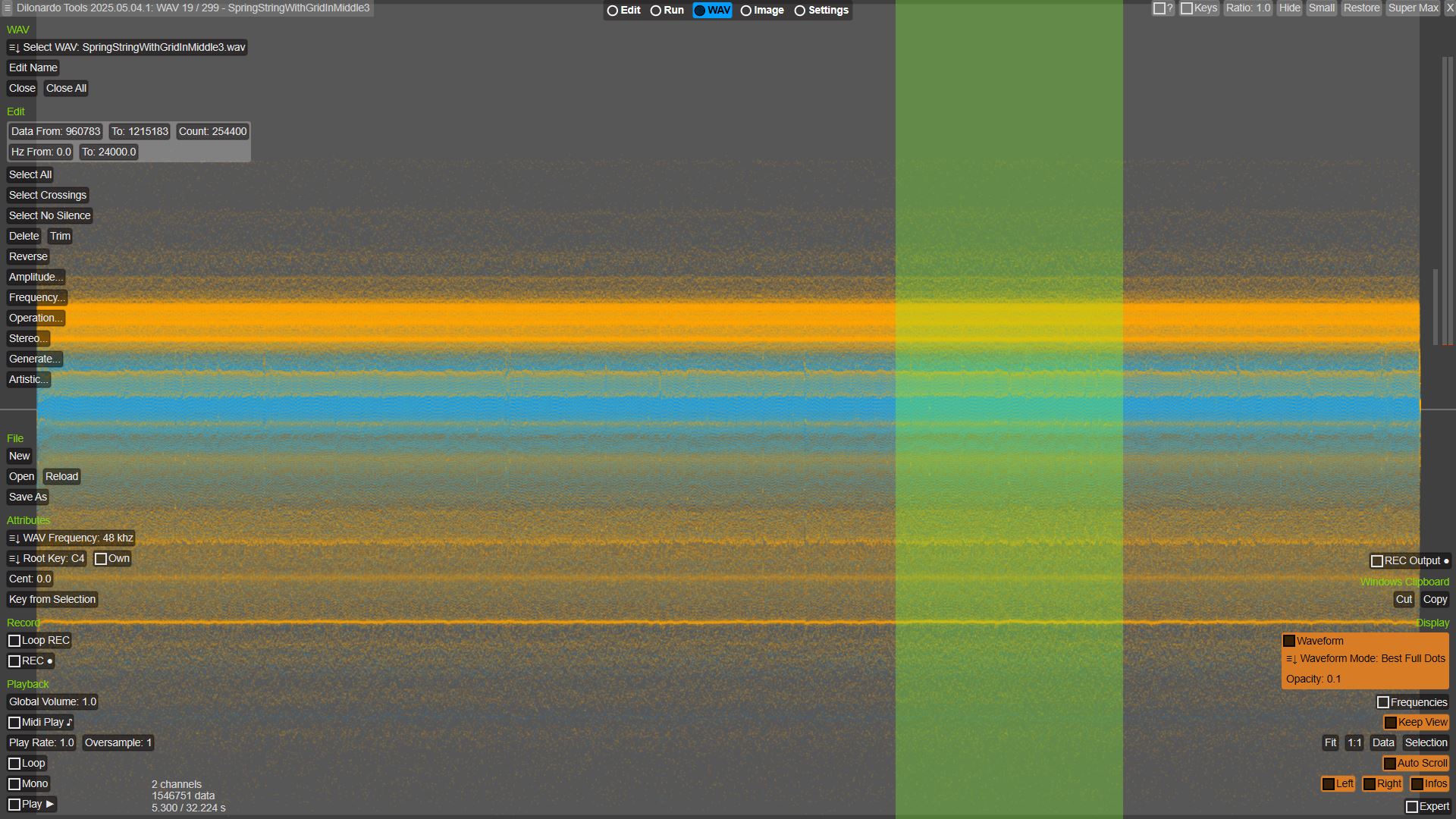 Display as dots